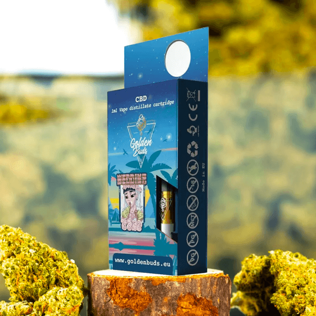 Golden Buds Wedding Cake