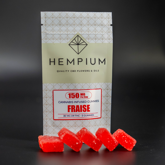 Bonbons THC 30mg Fraise