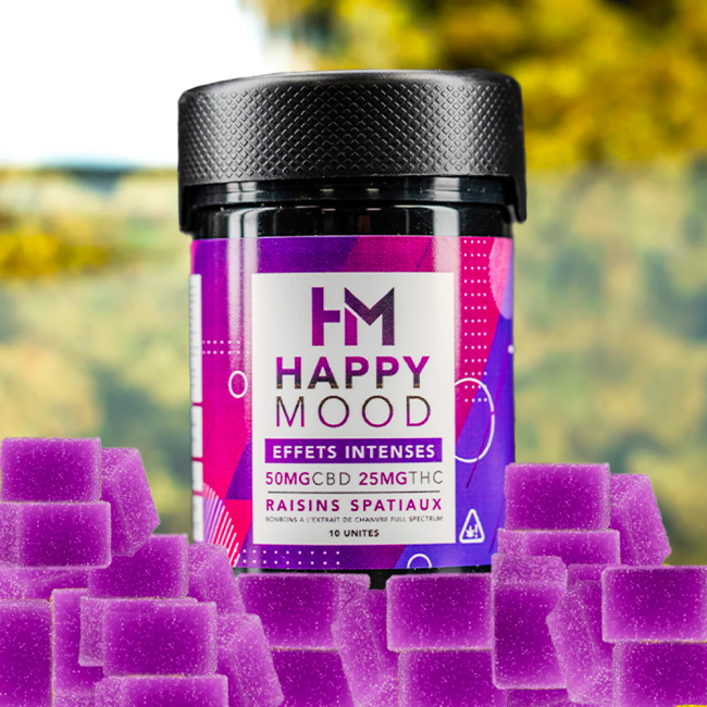 Bonbons THC 25mg Raisin Spatiaux