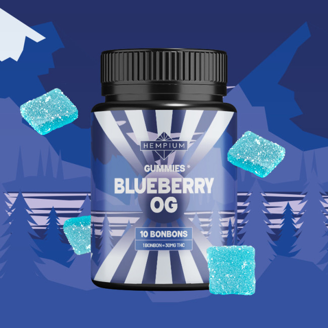 Bonbons THC 30mg Myrtille