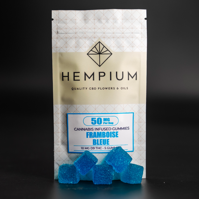 Bonbons THC 10mg Framboise Bleue